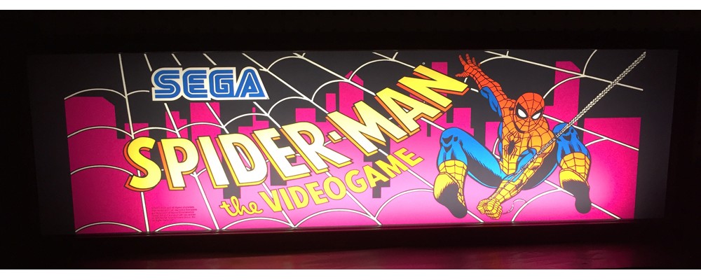 Spiderman Arcade Marquee - Lightbox - Sega